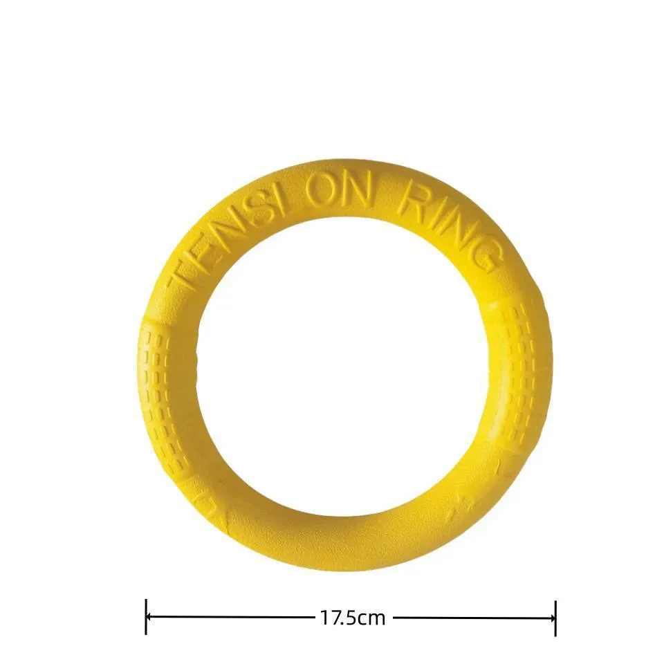 1pc Orange Dog Toys Pet Flying Disk Training Ring Puller EVA Interactive Training Ring Puller Resistant for Dogs