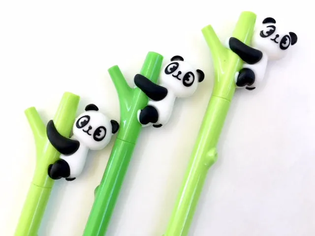 222262 PANDA ON BAMBOO GEL PEN-5