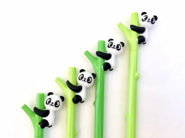 222262 PANDA ON BAMBOO GEL PEN-5