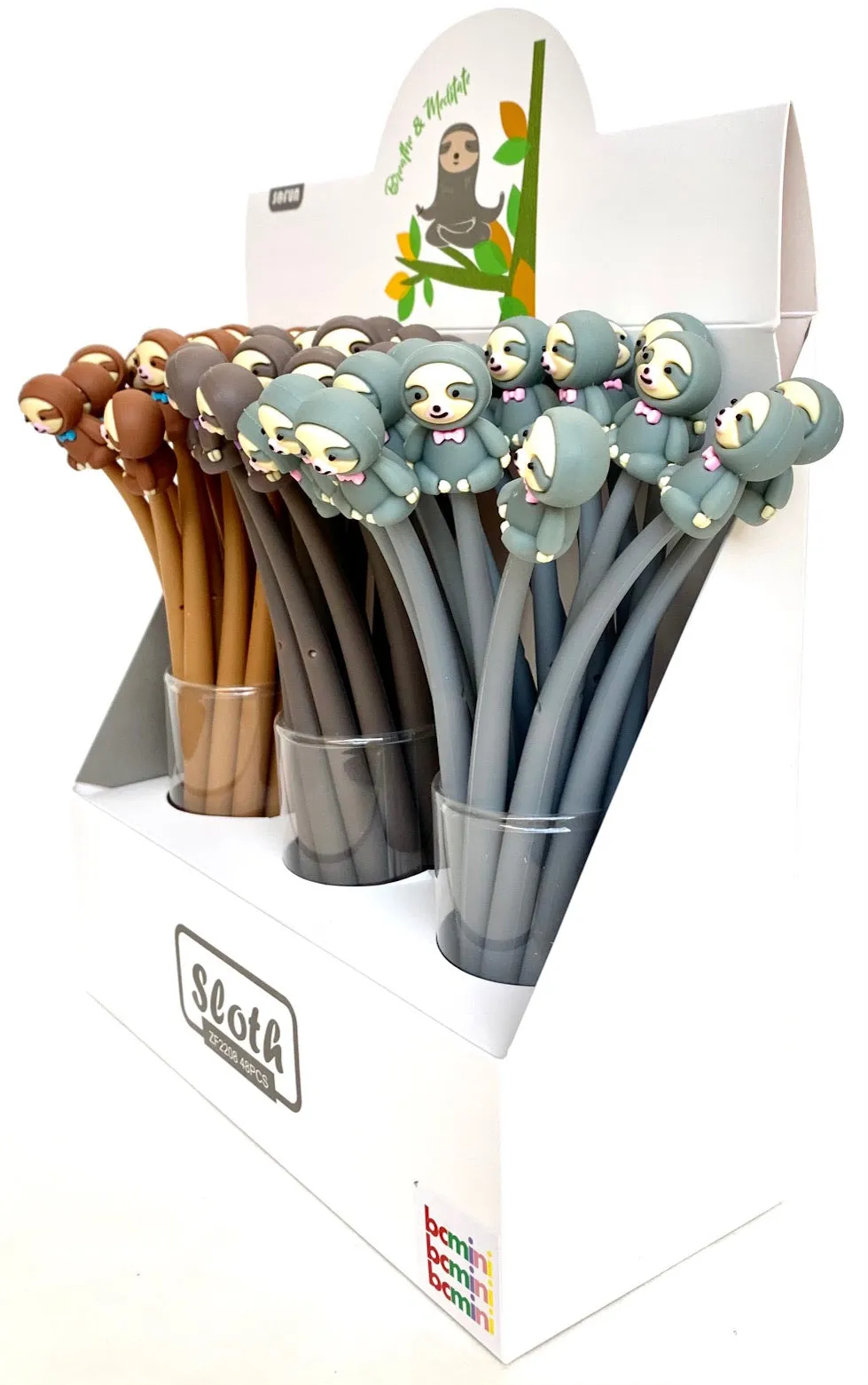 22382 SLOTH WIGGLE GEL PEN-48