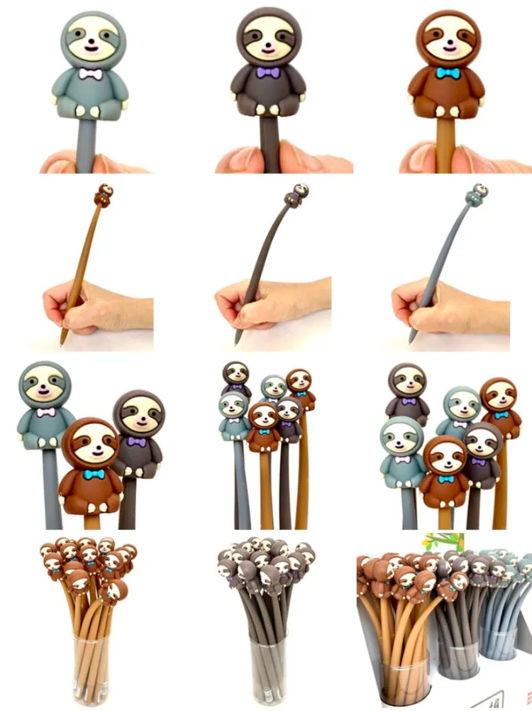 22382 SLOTH WIGGLE GEL PEN-48