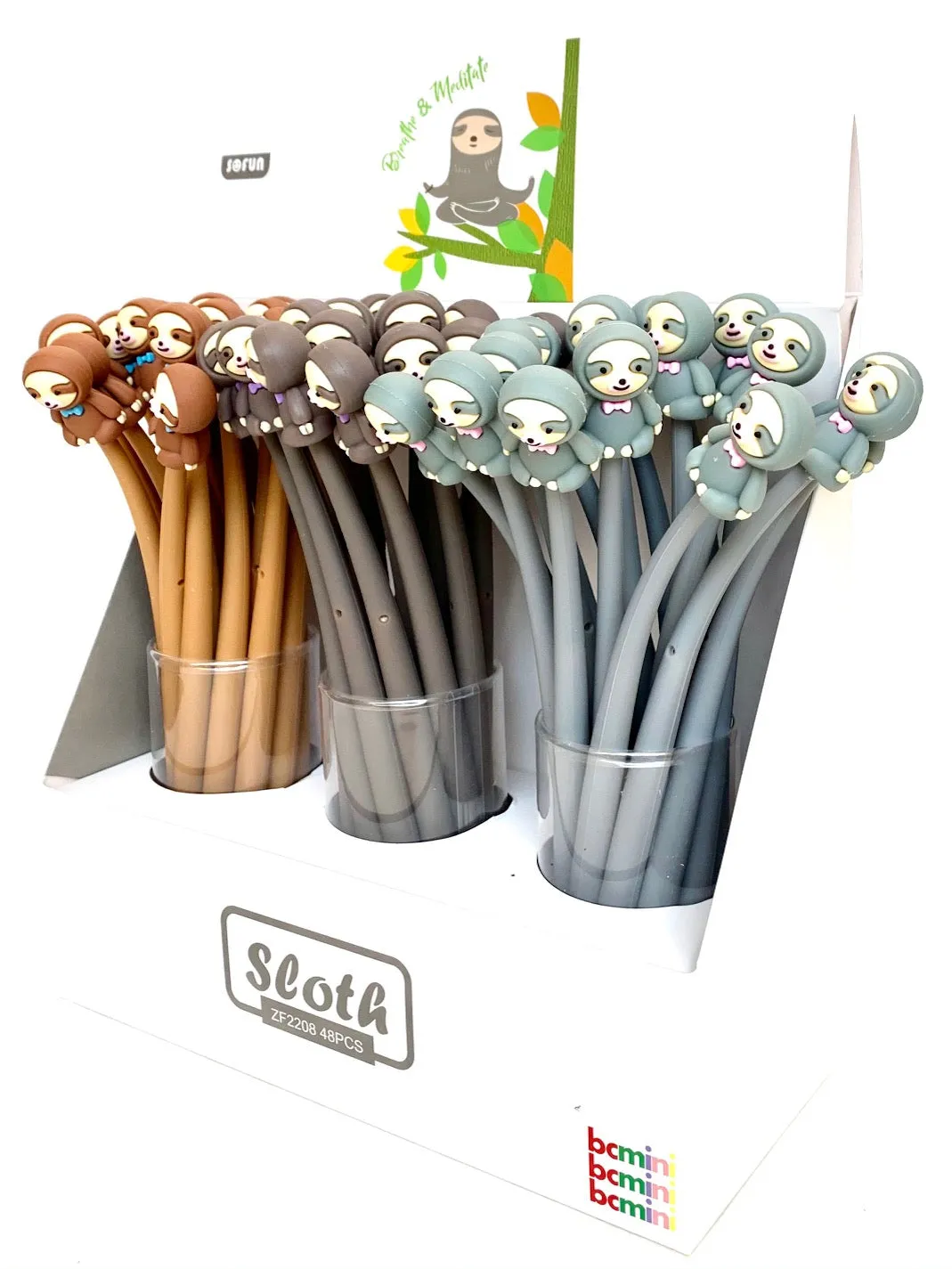 22382 SLOTH WIGGLE GEL PEN-48