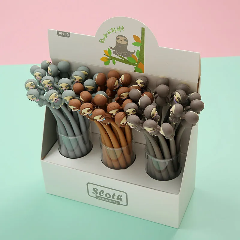22382 SLOTH WIGGLE GEL PEN-48
