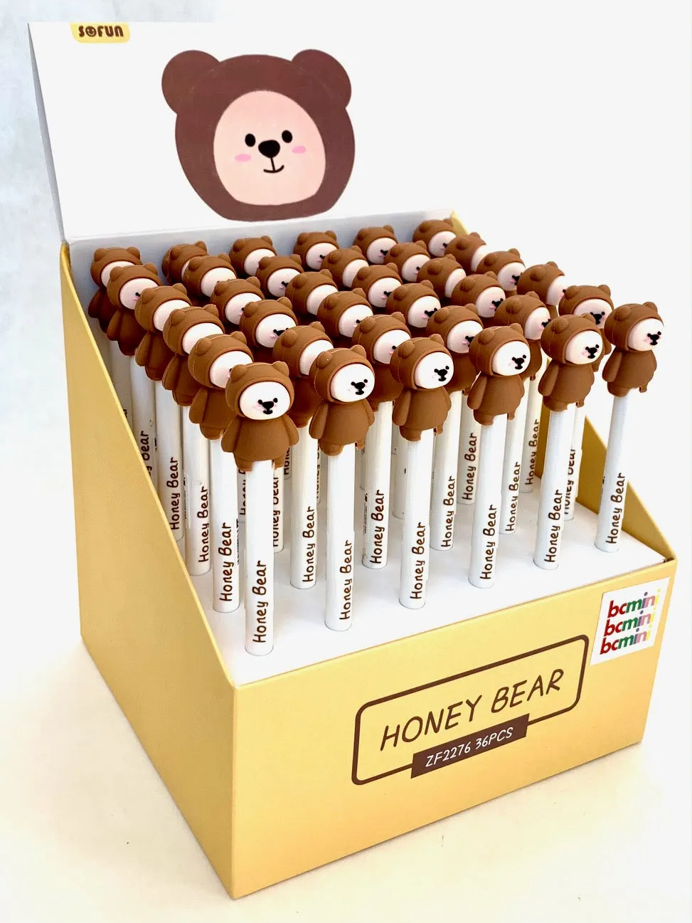 22397 HONEY BEAR RETRACTABLE GEL PEN-36