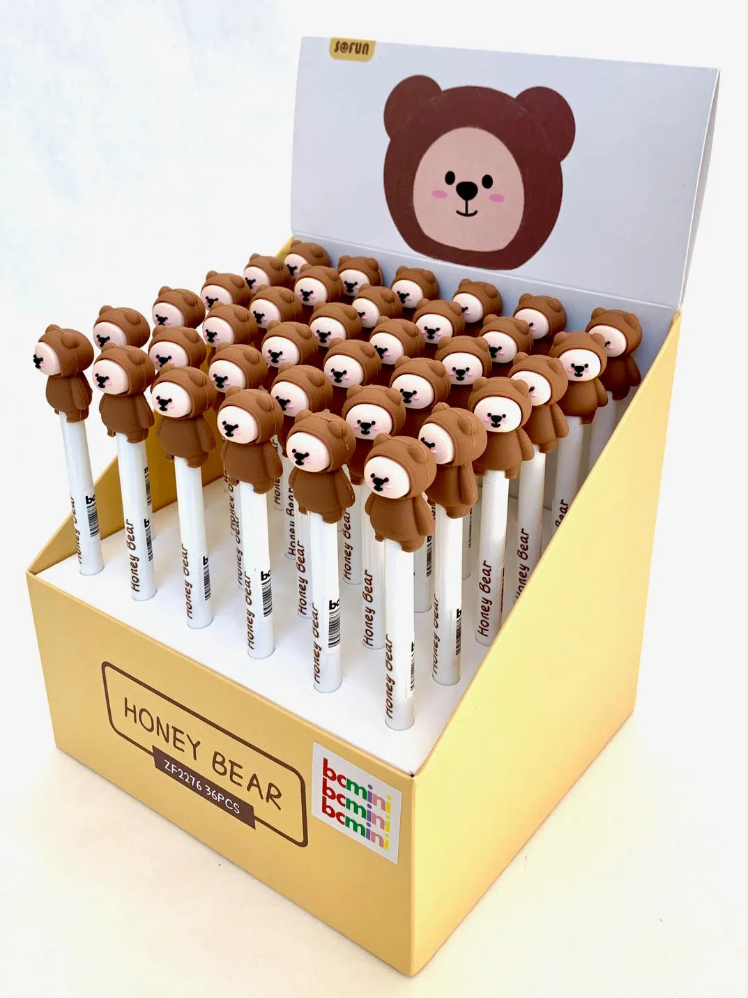 22397 HONEY BEAR RETRACTABLE GEL PEN-36