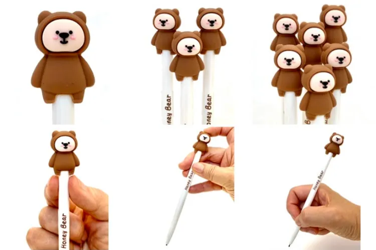 22397 HONEY BEAR RETRACTABLE GEL PEN-36