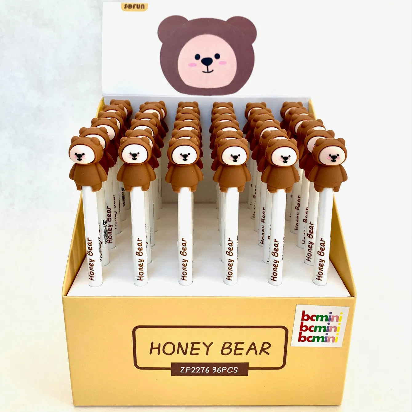 22397 HONEY BEAR RETRACTABLE GEL PEN-36