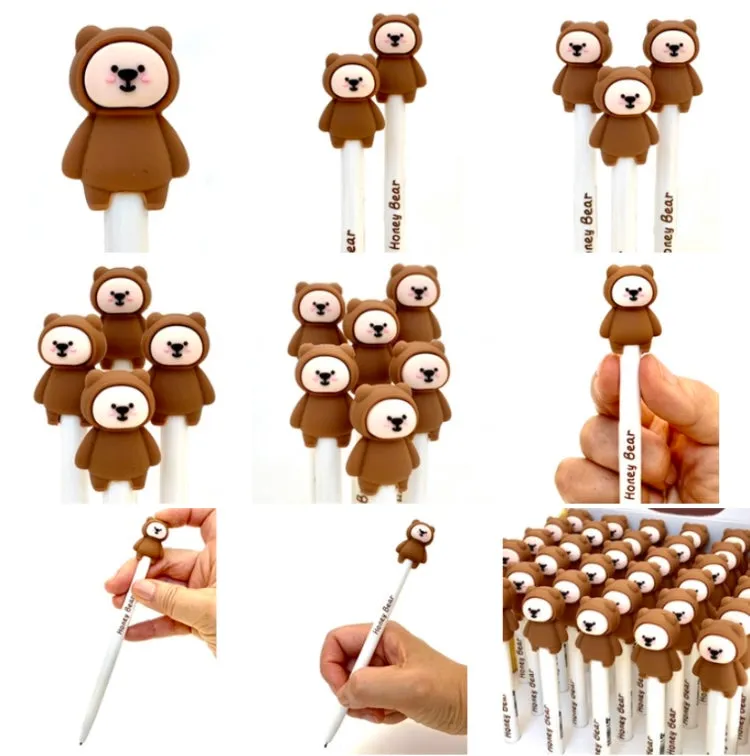 22397 HONEY BEAR RETRACTABLE GEL PEN-36