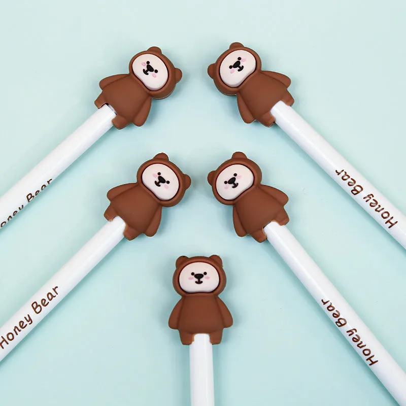22397 HONEY BEAR RETRACTABLE GEL PEN-36