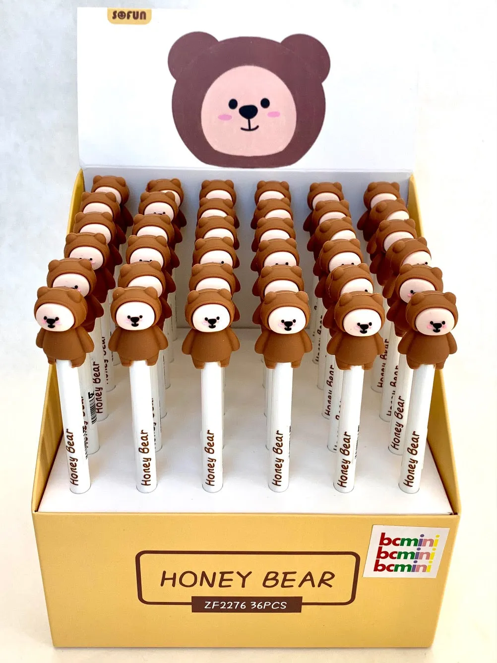 22397 HONEY BEAR RETRACTABLE GEL PEN-36