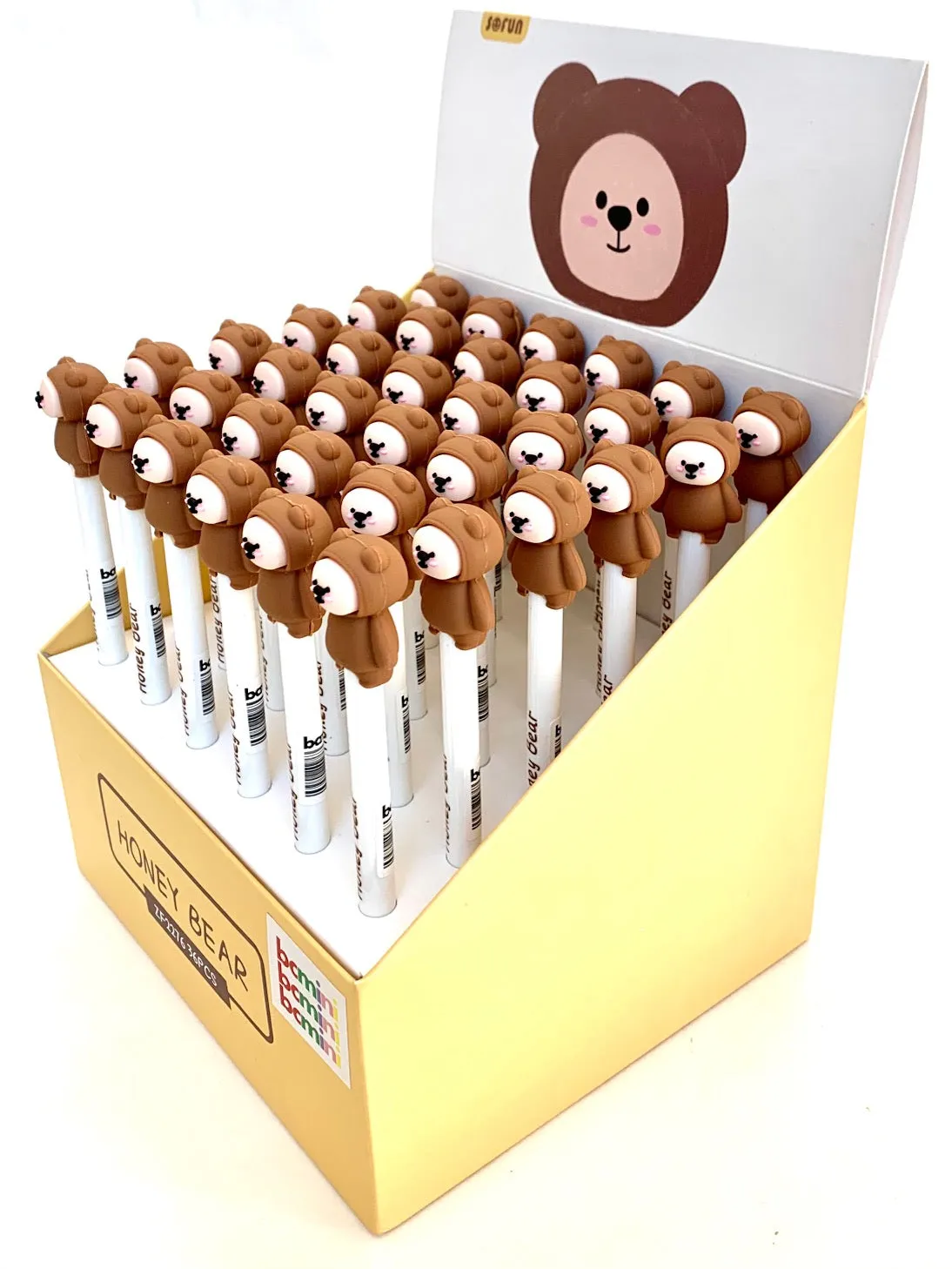 22397 HONEY BEAR RETRACTABLE GEL PEN-36
