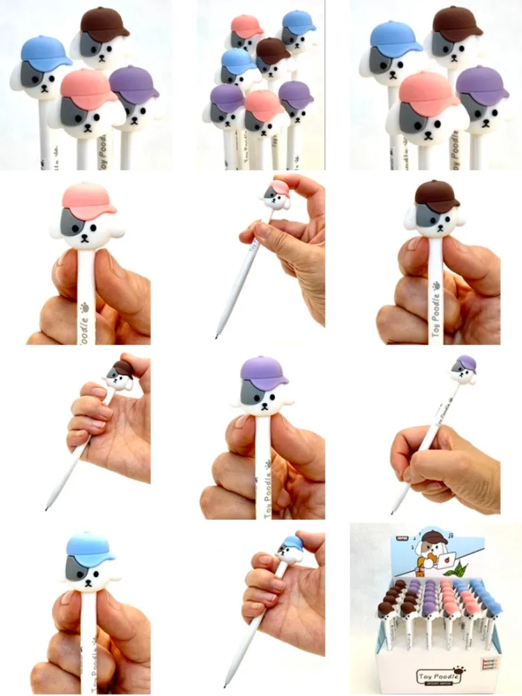 224012 TOY POODLE RETRACTABLE GEL PEN-35