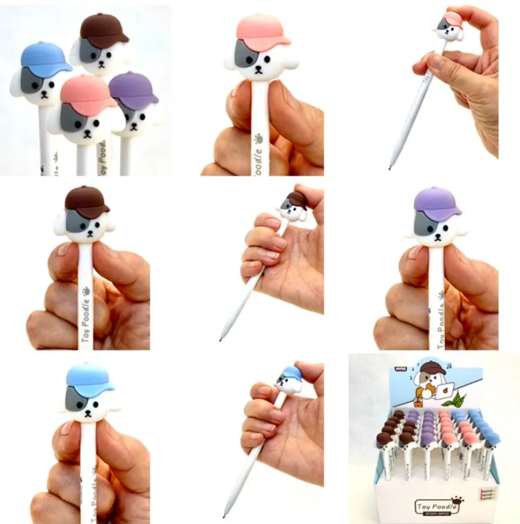 224012 TOY POODLE RETRACTABLE GEL PEN-35