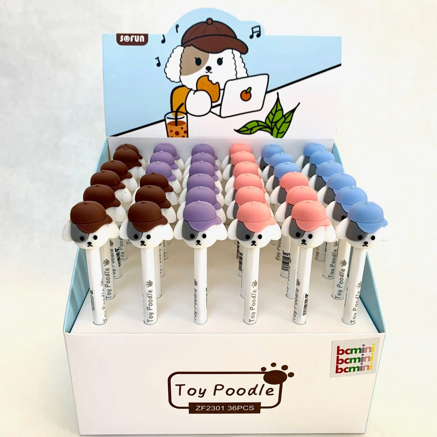224012 TOY POODLE RETRACTABLE GEL PEN-35