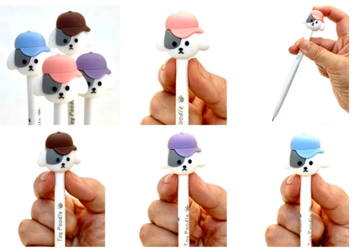 224012 TOY POODLE RETRACTABLE GEL PEN-35