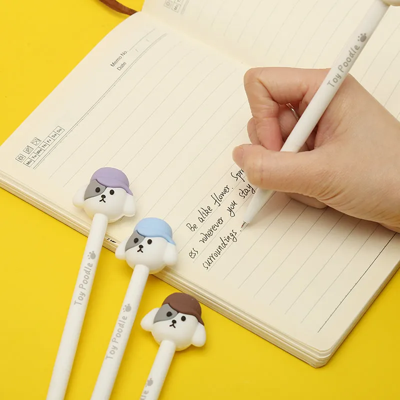 224012 TOY POODLE RETRACTABLE GEL PEN-35