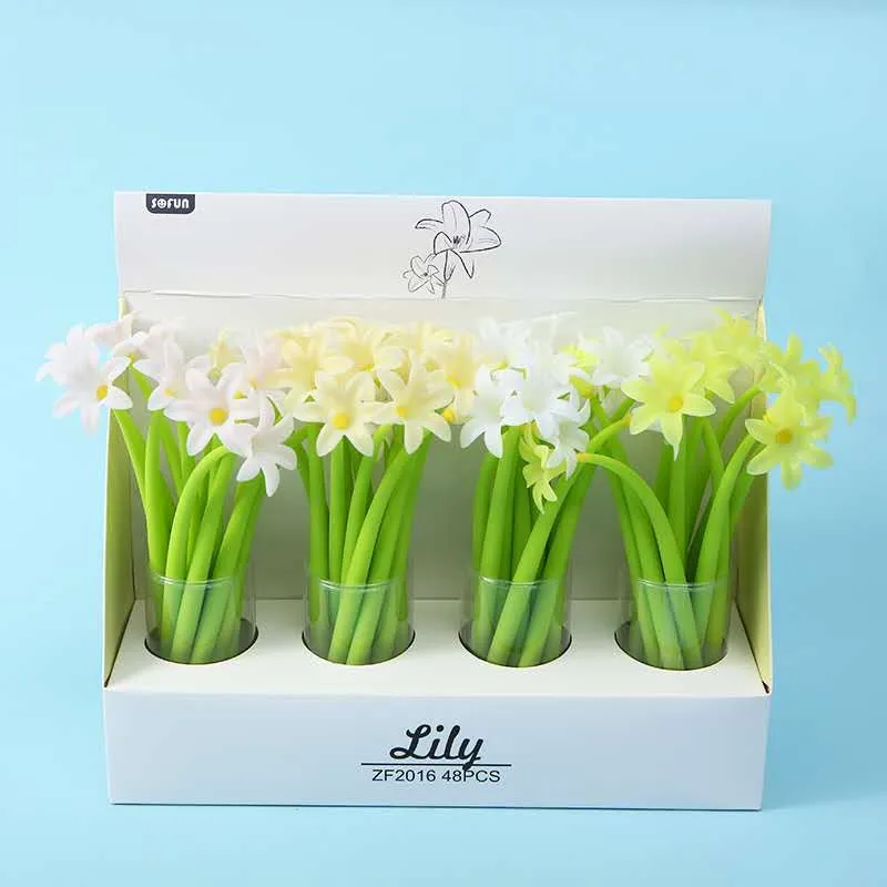22414 LILY FLOWER GEL PEN-48