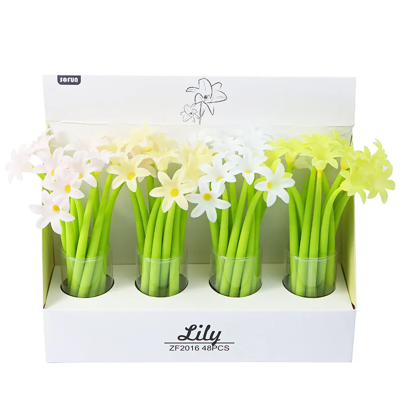 22414 LILY FLOWER GEL PEN-48