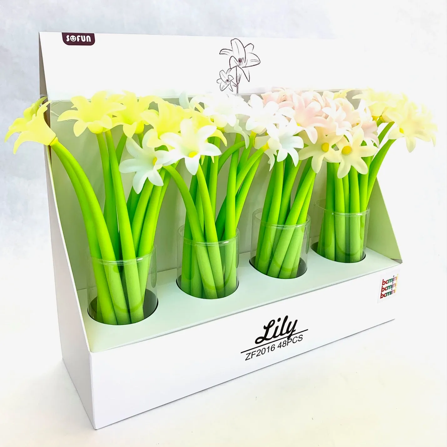 22414 LILY FLOWER GEL PEN-48
