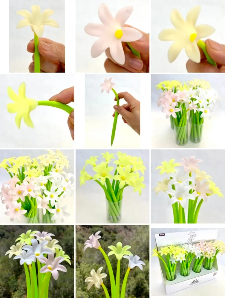 22414 LILY FLOWER GEL PEN-48
