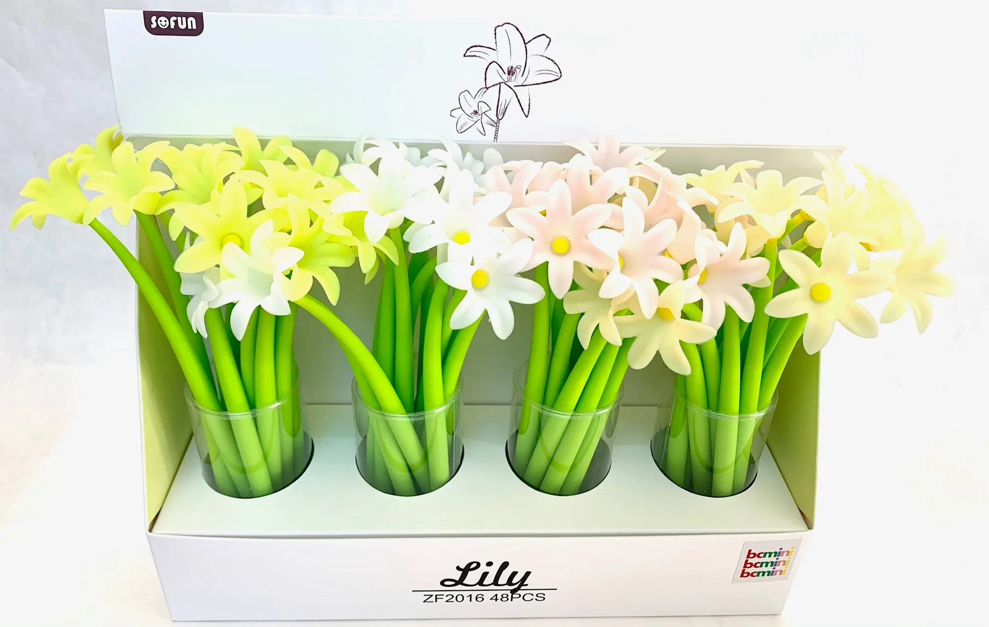 22414 LILY FLOWER GEL PEN-48
