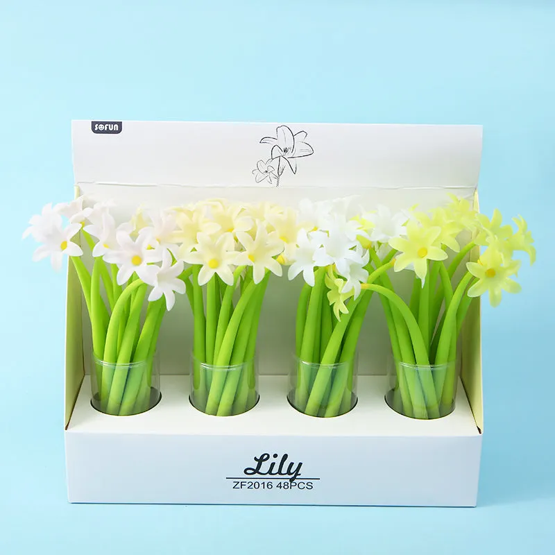 22414 LILY FLOWER GEL PEN-48