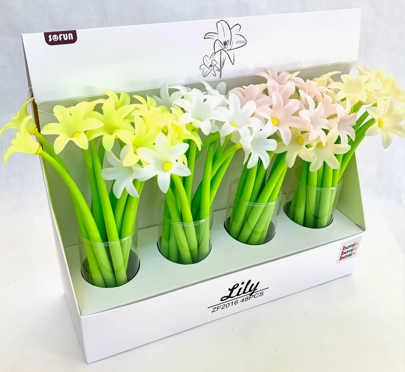22414 LILY FLOWER GEL PEN-48