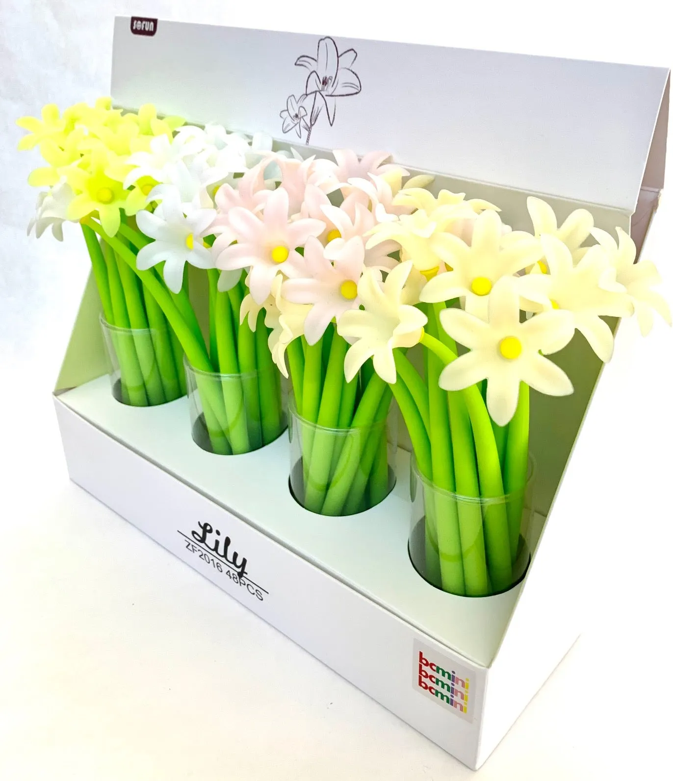 22414 LILY FLOWER GEL PEN-48