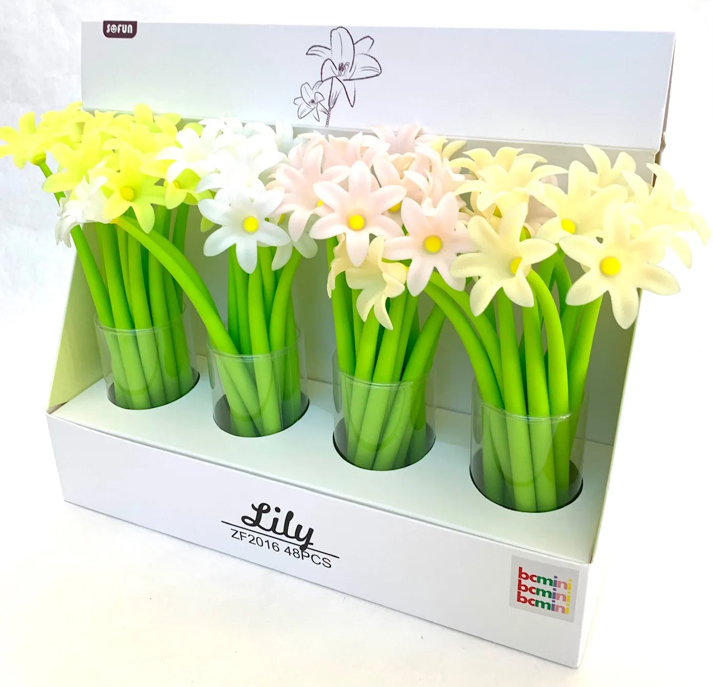 22414 LILY FLOWER GEL PEN-48