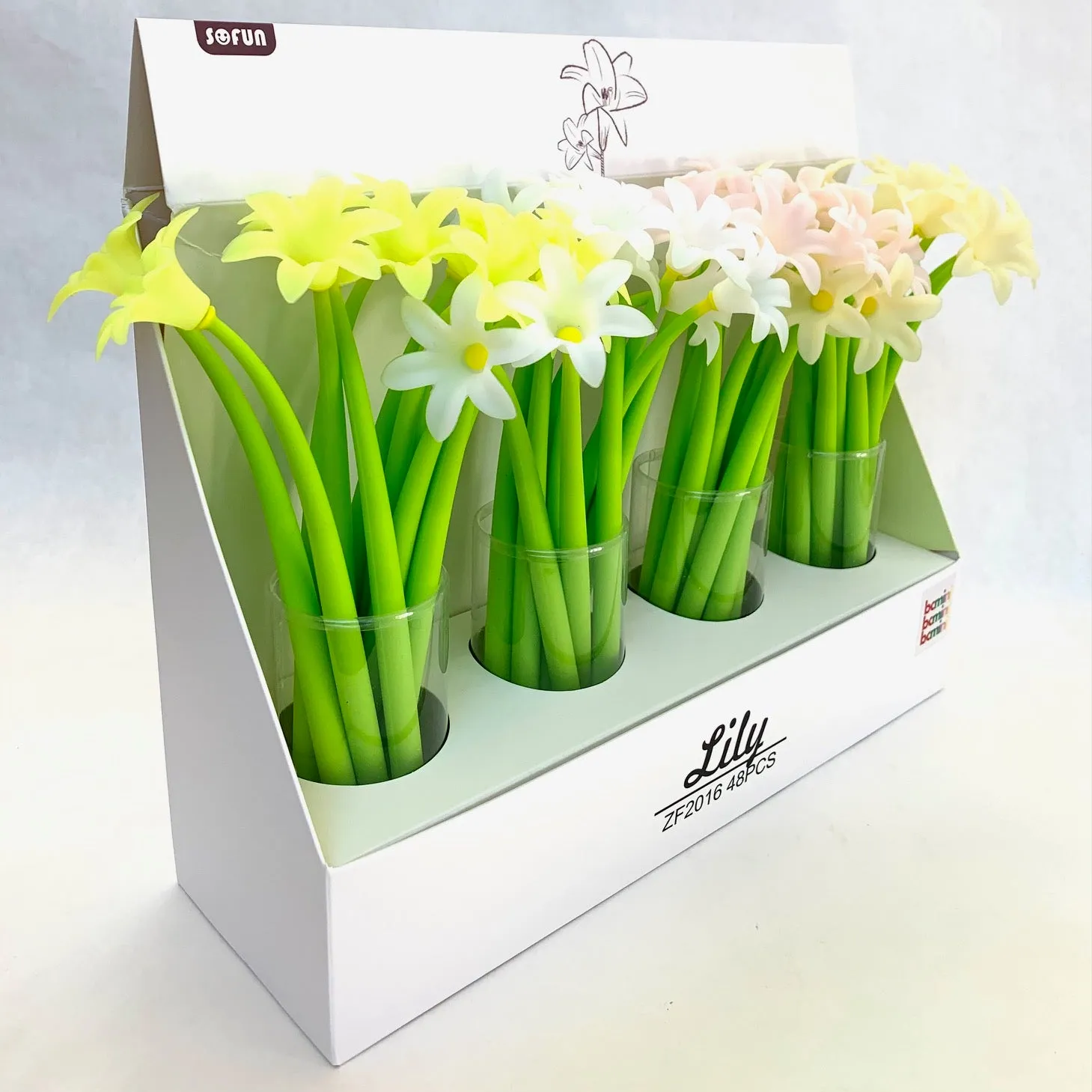 22414 LILY FLOWER GEL PEN-48