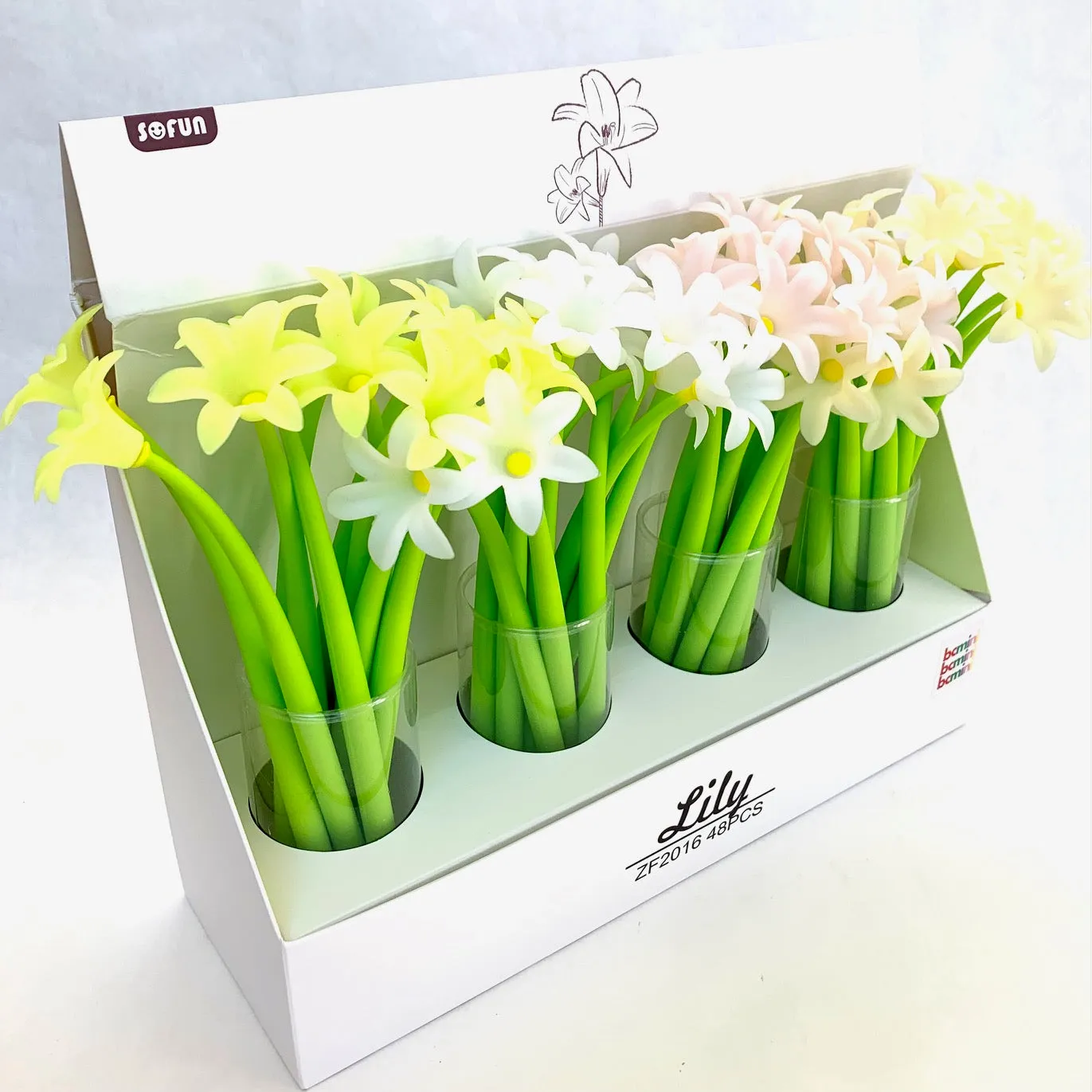 22414 LILY FLOWER GEL PEN-48