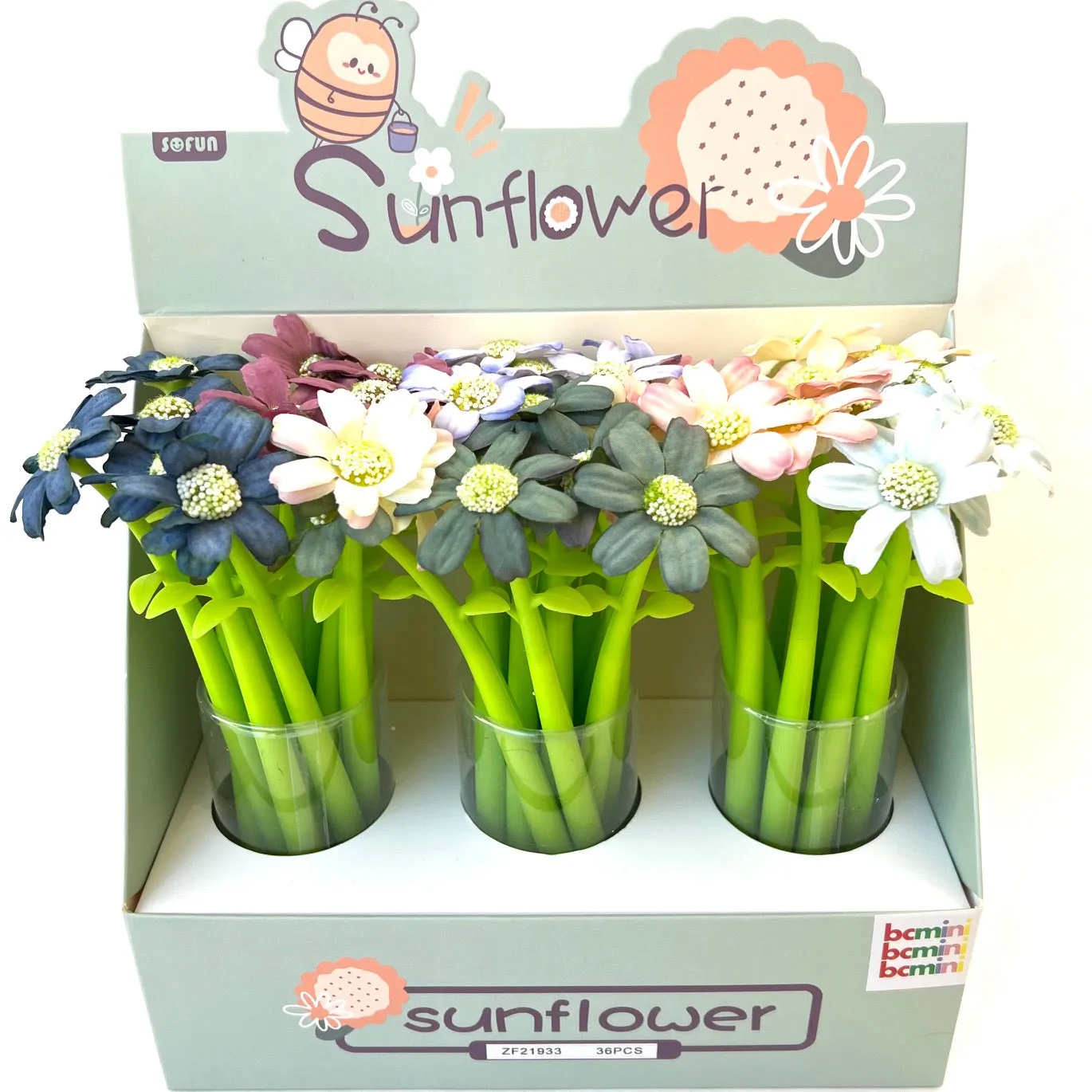 224672 DAISY FLOWER WIGGLE GEL PEN-26
