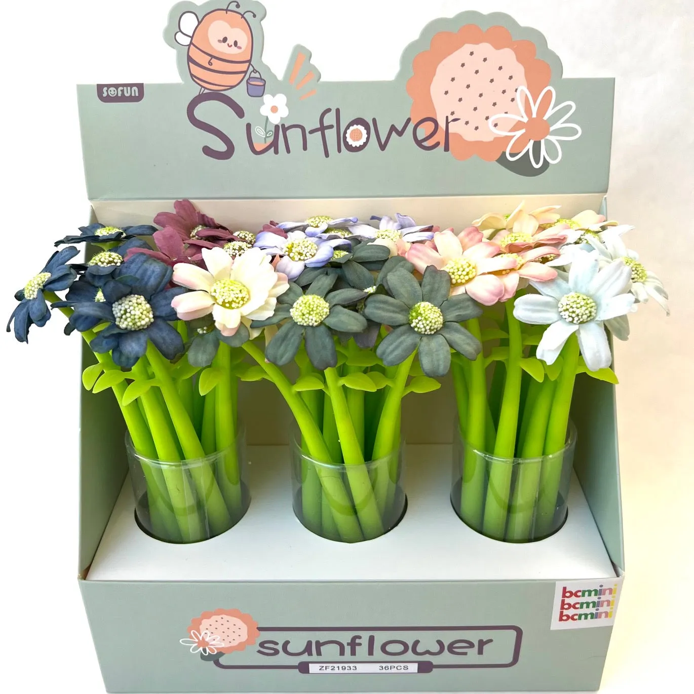 224672 DAISY FLOWER WIGGLE GEL PEN-26