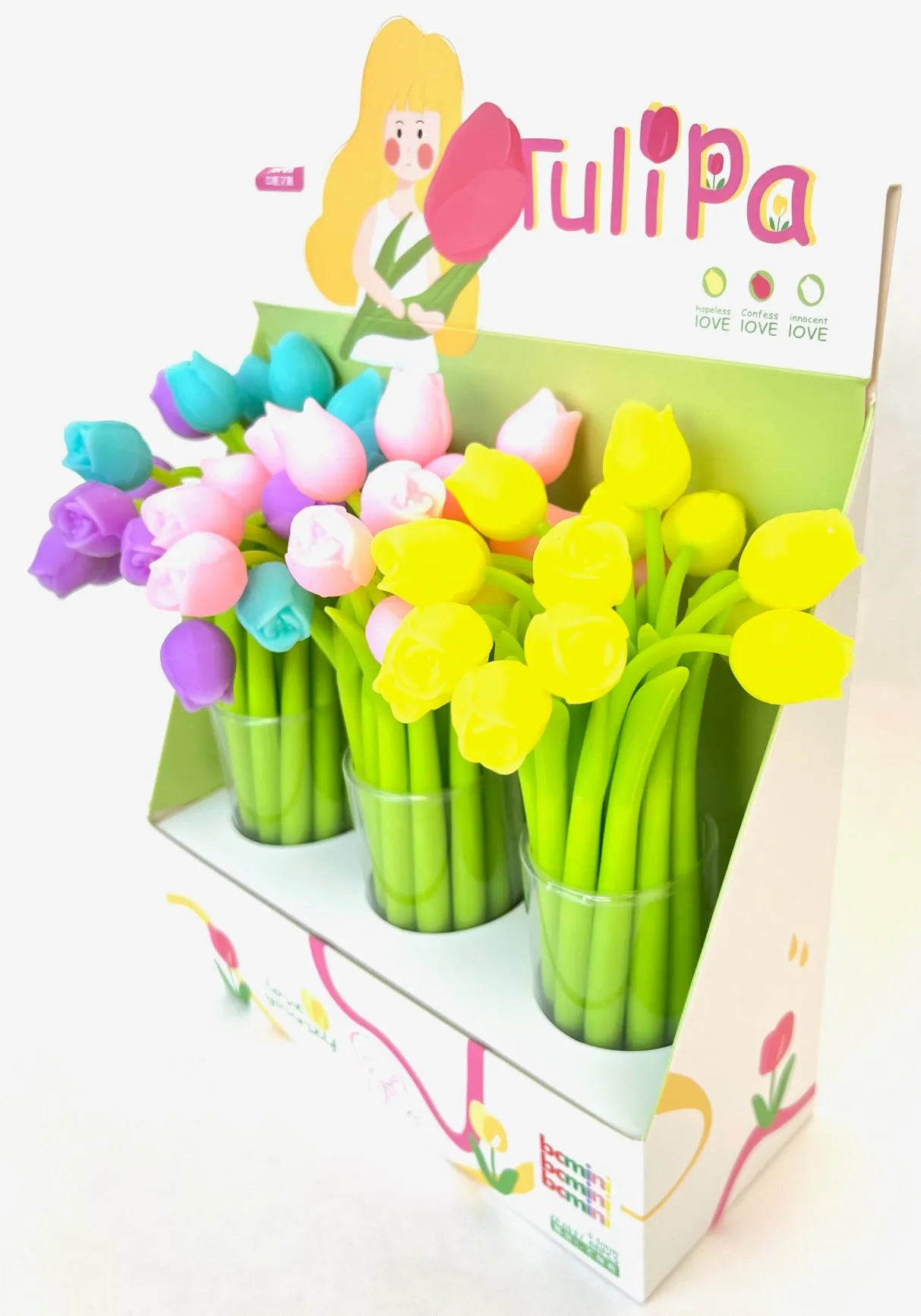 22469 TULIP FLOWER WIGGLE GEL PEN-48