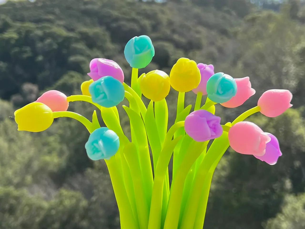 22469 TULIP FLOWER WIGGLE GEL PEN-48