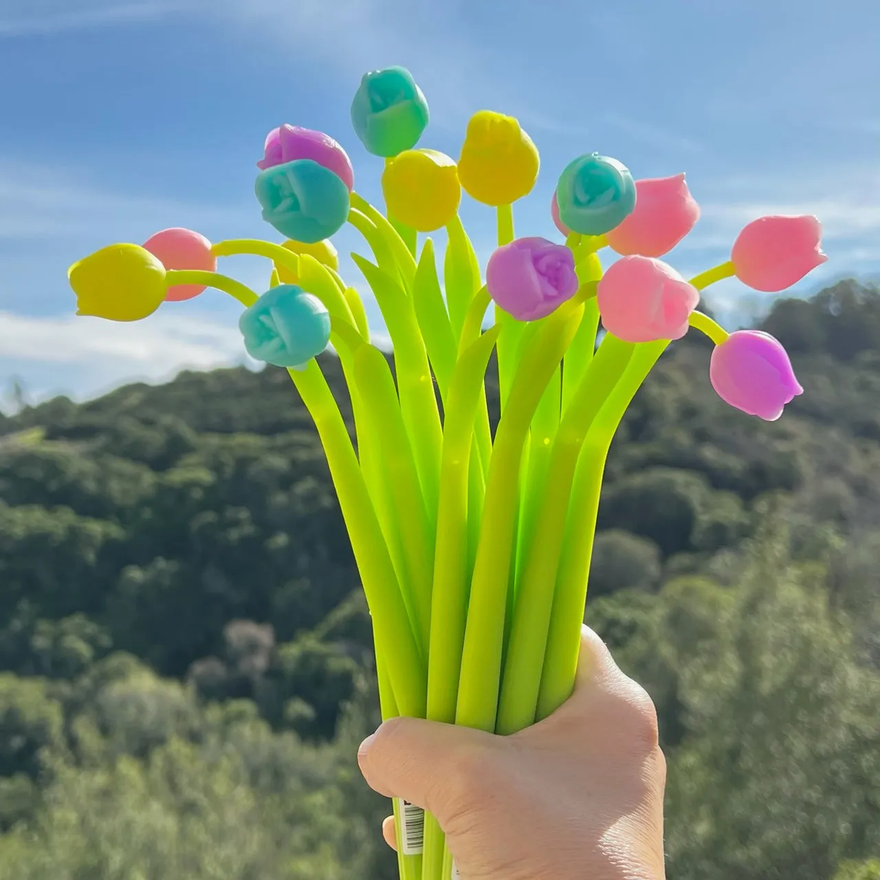 22469 TULIP FLOWER WIGGLE GEL PEN-48