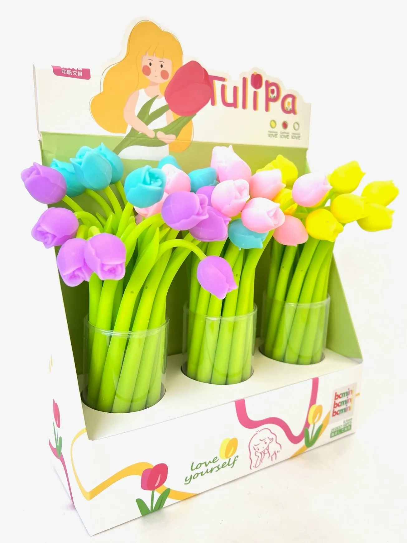 22469 TULIP FLOWER WIGGLE GEL PEN-48