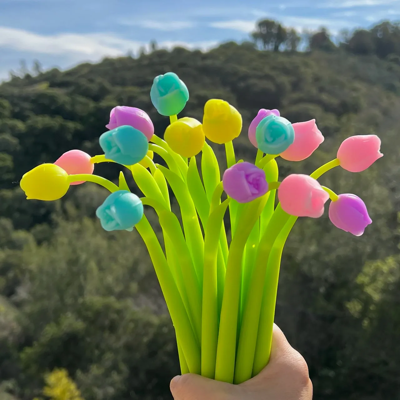 22469 TULIP FLOWER WIGGLE GEL PEN-48