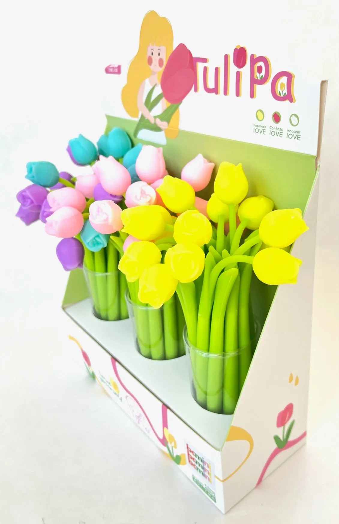 22469 TULIP FLOWER WIGGLE GEL PEN-48