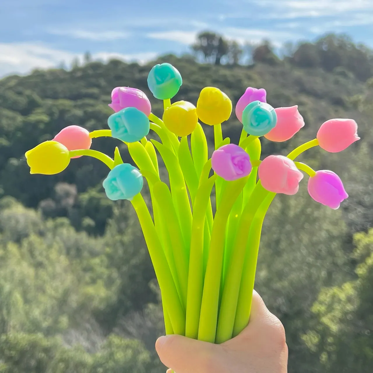 22469 TULIP FLOWER WIGGLE GEL PEN-48