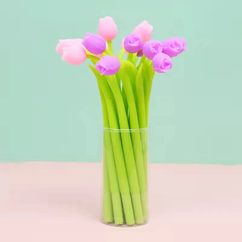 22469 TULIP FLOWER WIGGLE GEL PEN-48
