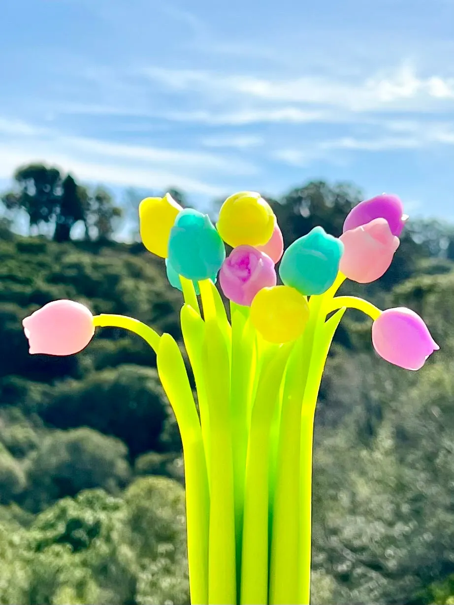 22469 TULIP FLOWER WIGGLE GEL PEN-48