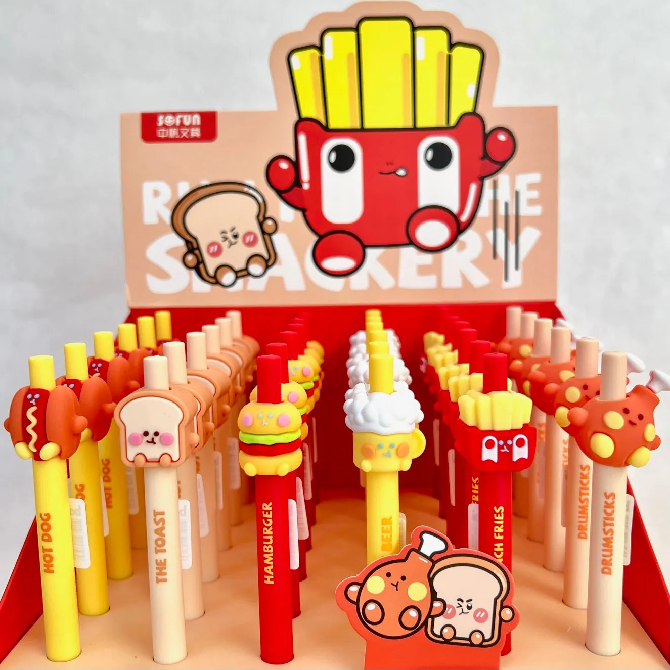 22559 FAST FOOD SNACK RETRACTABLE GEL PEN-36