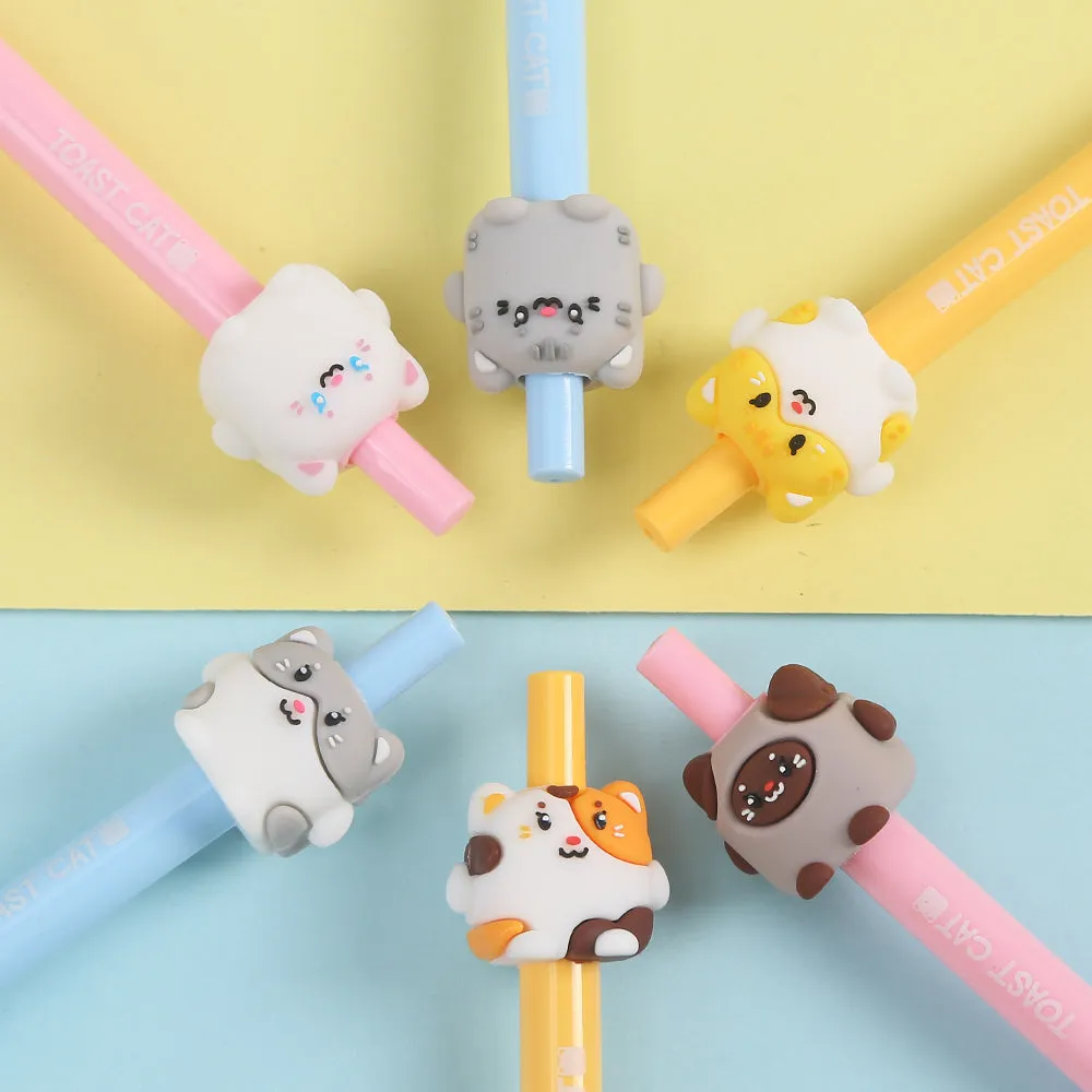 22604 TOAST CATS RETRACTABLE GEL PEN-36
