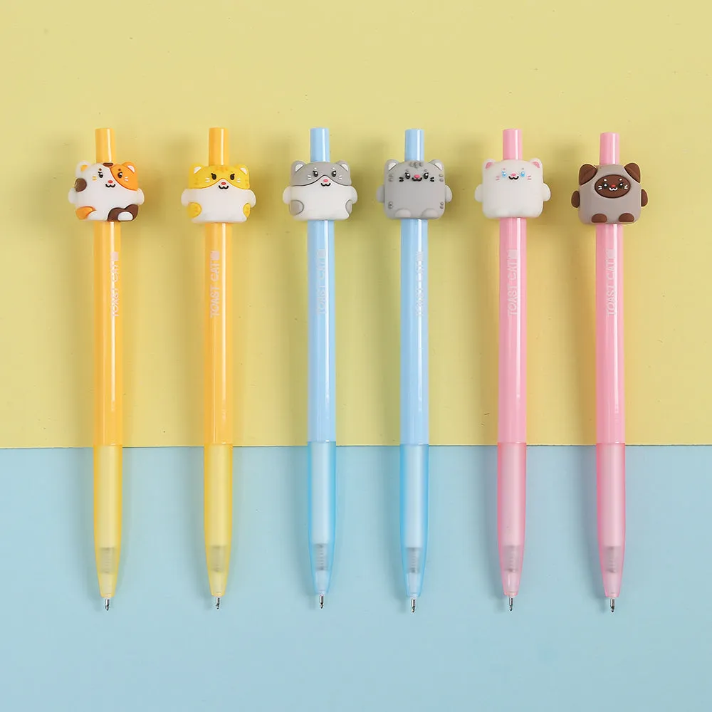 22604 TOAST CATS RETRACTABLE GEL PEN-36