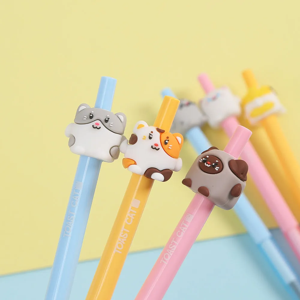 22604 TOAST CATS RETRACTABLE GEL PEN-36