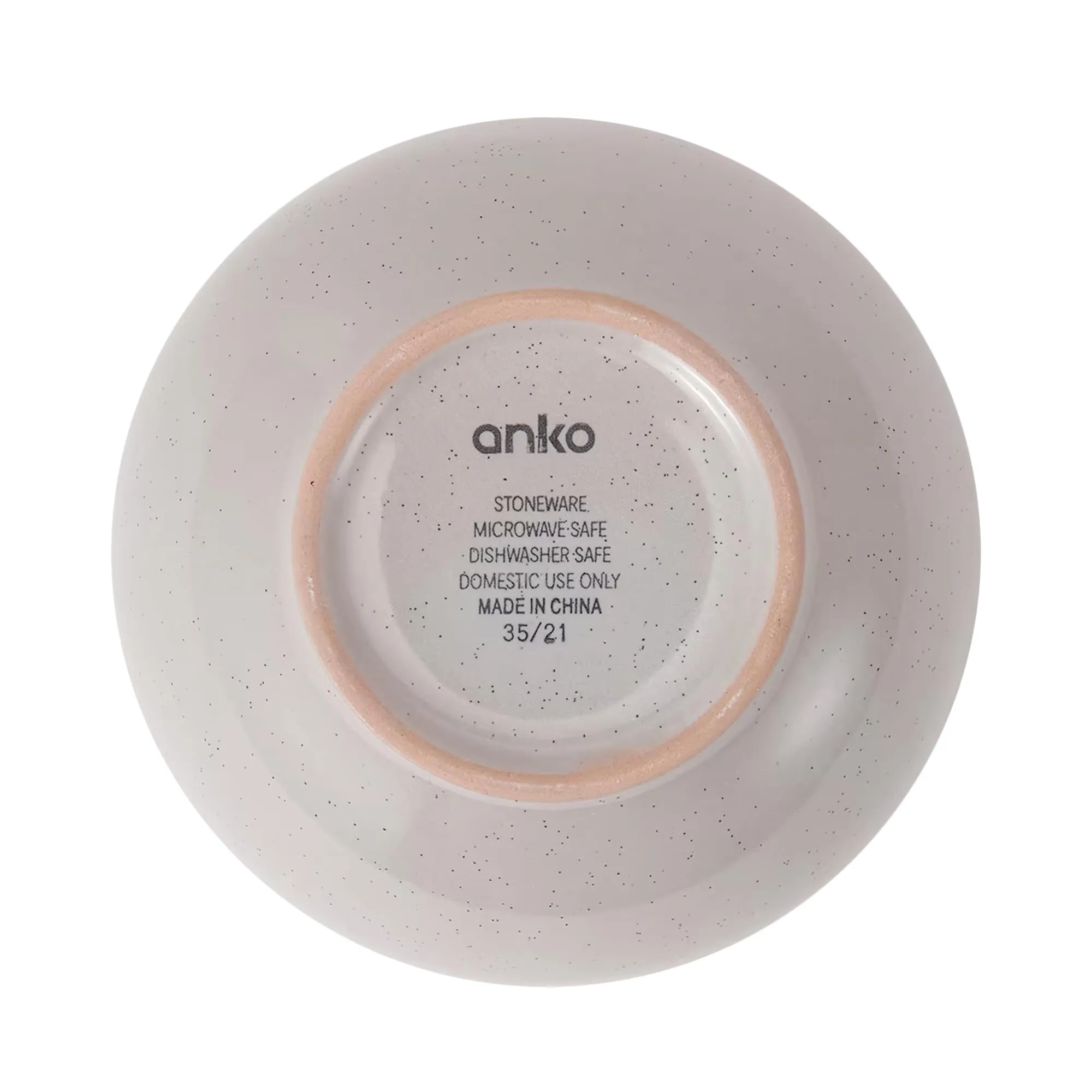 Anko 5.5" Glazed Stoneware Bowls - Set of 6 | Premium Crockery for Dining Table Ideal for Serving Soup, Salad, Dessert | Designer Bowls for Home, Kitchen, Restaurant | Speckled White