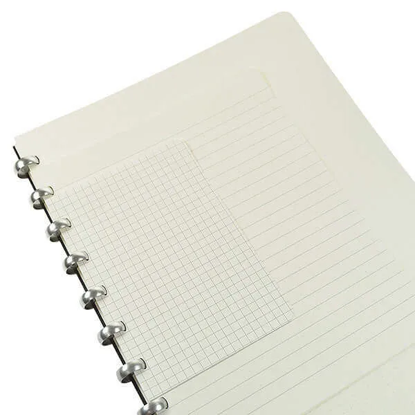 Atoma Amazing Texon Cover Disc-Bound Refillable Notebook Brown 165 x 210