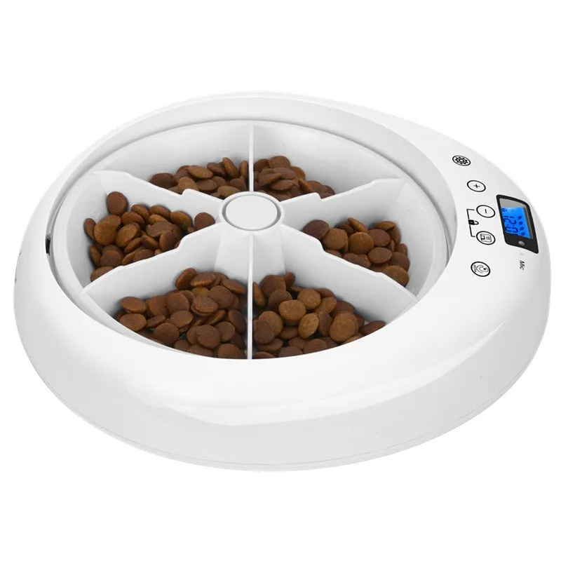 Automatic Pet Feeder, 6-Meal Compartments