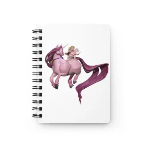 Baby Cupid and Horse Spiral Bound Journal